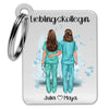 Nurse / nurse / dentist / nursing staff (1-4 persons) - Personalized key ring