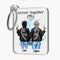Best friends duo with drinks - Personalized key ring