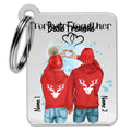 Winter couple / friends - Personalized key ring