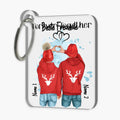 Winter couple / friends - Personalized key ring