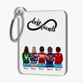 Christmas girlfriends (2-5 persons) - Personalized key ring