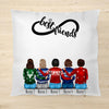Christmas girlfriends (2-5 persons) - Personalized cushion