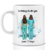 Nurse / nurse / dentist / nursing staff (1-4 persons) - Personalized mug