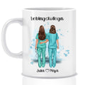 Nurse / nurse / dentist / nursing staff (1-4 persons) - Personalized mug