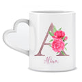 Mug rose avec prénom - Mug personnalisé