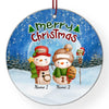 Bonhomme de neige (2-6 personnes) - Décorations de Noël personnalisées