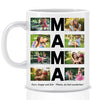 MAMA Collage photo (8 photos avec texte) - Mug personnalisé