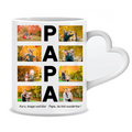 COLLAGE PHOTO PAPA (8 photos avec texte) - Mug personnalisé